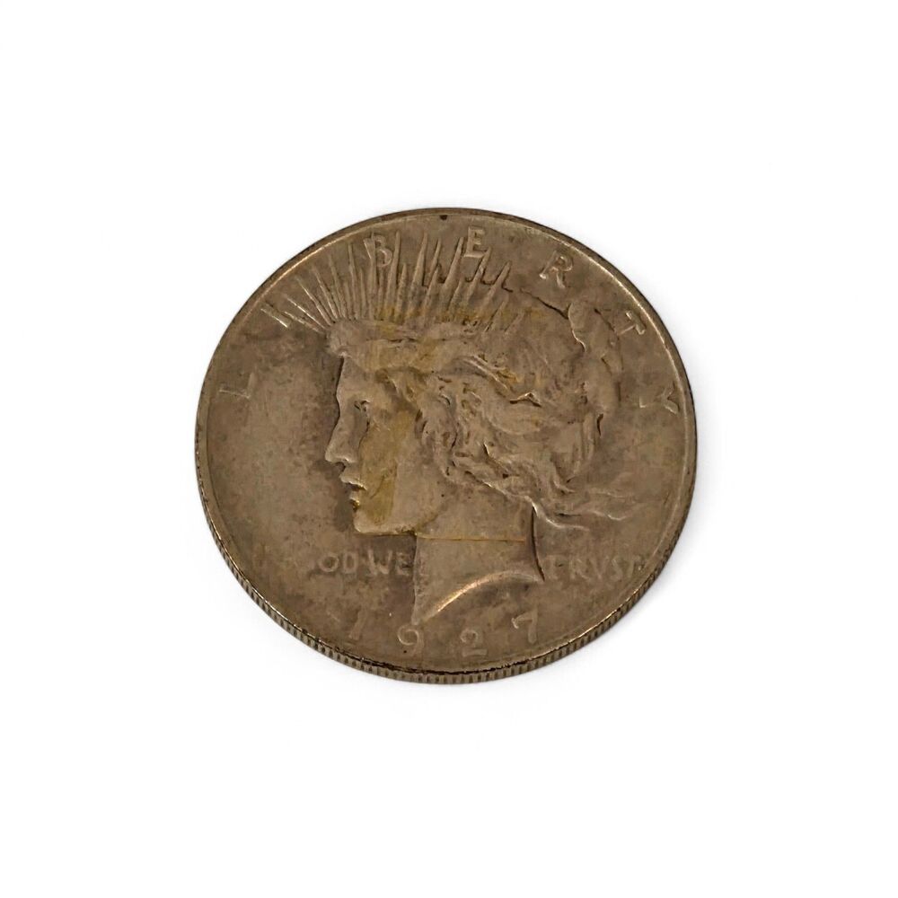 1927-D Peace Silver Dollar 90% Silver US Coin Denver Mint Circulated
